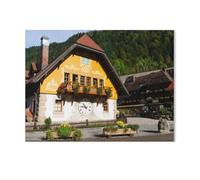 BEAYODKP Full Diamond 5D DIY Diamond Painting，Clock Factory in The Black Forest, Germany，3D Diamond Embroidery Cross Stitch Mosaic Needle Works（30 x 40 cm/11.81 x 15.74 inches）-L95