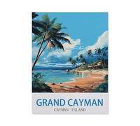 BEAYODKP Grand Cayman Cayman Island，DIY Paint by Numbers for Adults Beginner, Easy Paint by Numbers for Beginner,Acrylic Watercolor Paint by Number for Kids Gift Decor(20x30cm) 7.8x11.8 inches-CN62