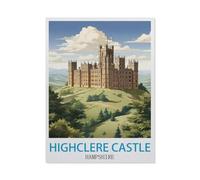 BEAYODKP Highclere Castle Hampshire,5D DIY Diamond Painting Full Round Drill Diamond Embroidery Cross Stitch Rhinestone Mosaic Paintings Art(40 x 50 cm/15.74 x 19.68 inches)-HC27