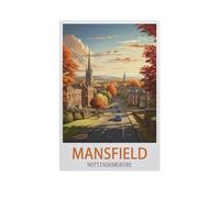 BEAYODKP Mansfield Nottinghamshire，Beginner-Friendly Paint-by-Number Kit,Easy Introduction to Art(40x50cm) 15.7x19.6 inches-GK11