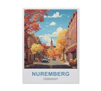 BEAYODKP Nuremberg Germany,Beginner-Friendly Paint-by-Number Kit,Easy Introduction to Art(50x60cm) 19.6x23.6 inches-FE61