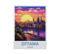 BEAYODKP Ottawa Canada，5D DIY Diamond Painting Full Round Drill Diamond Embroidery Cross Stitch Rhinestone Mosaic Paintings Art（30 x 40 cm/11.81 x 15.74 inches）-CL56