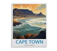 BEAYODKP Paint by Numbers，Cape Town South Africa，Exquisite Oil Painting by Numbers Kits for Beginners(50x60cm-M21