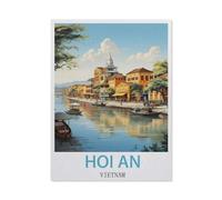 BEAYODKP Paint by Numbers for Adult Girls,Hoi an Vietnam,Painting by Number for Adults DIY Digital Painting for Beginners Wall Decor Drawing Gift(40x50cm) 15.7x19.6 inches-DJ51
