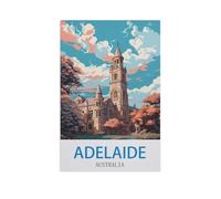 BEAYODKP Paint by Numbers for Adults,Adelaide Australia,Craft Art Painting DIY Kit Rolled Canvas Without Frame(20x30cm) 7.8x11.8 inches-GE74