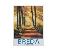 BEAYODKP Paint by Numbers for Adults and Beginner,Breda Netherlands,Painting by Number Kits On Canvas,DIY Color Oil Painting Acrylic Paints,Home Wall Decor(40x50cm-FC90