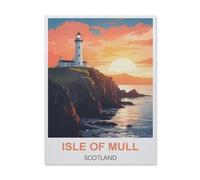 BEAYODKP Paint by Numbers for Adults and Beginner,Isle of Mull Scotland,Painting by Number Kits On Canvas,DIY Color Oil Painting Acrylic Paints,Home Wall Decor(40x50cm) 15.7x19.6 inches-FF50