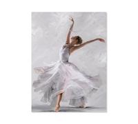BEAYODKP Paint by Numbers for Adults,Ballet Dancer,DIY Oil Painting Paint by Number Kits Linen Canvas Wall Art House Decor(50x60cm) 19.6x23.6 inches-I94