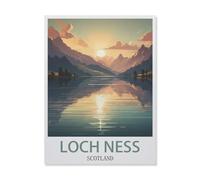 BEAYODKP Paint by Numbers for Adults Beginner,Loch Ness Scotland,DIY Oil Painting Kit on Canvas with Paintbrushes and Acrylic Pigment, Arts Craft for Home Wall Decor(40x50cm) 15.7x19.6 inches-FI60