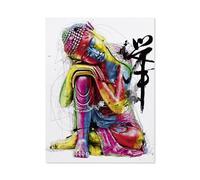 BEAYODKP Paint by Numbers for Adults,Buddha,DIY Oil Painting Paint by Number Kits Linen Canvas Wall Art House Decor(30x40cm) 11.8x15.7 inches-H74