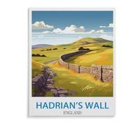 BEAYODKP Paint by Numbers for Adults，Hadrian's Wall England，DIY Oil Painting Paint by Number Kits Linen Canvas Wall Art House Decor（30x40cm）-A74
