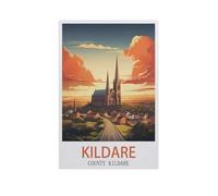 BEAYODKP Paint by Numbers for Adults,Kildare County Kildare,Craft Art Painting DIY Kit Rolled Canvas Without Frame(50x60cm) 19.6x23.6 inches-GK94