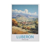 BEAYODKP Paint by Numbers for Adults,Luberon Vaucluse,DIY Oil Painting Paint by Number Kits Linen Canvas Wall Art House Decor(50x60cm) 19.6x23.6 inches-GM38