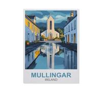 BEAYODKP Paint by Numbers for Adults,Mullingar Ireland,DIY Paint by Numbers Kits for Adults Kids on Canvas with Brushes and Acrylic Pigment Oil Painting Kits Home Decor Gift(40x50cm-FB61