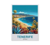 BEAYODKP Paint by Numbers for Adults,Tenerife Spain,Craft Art Painting DIY Kit Rolled Canvas Without Frame(40x50cm-FC24