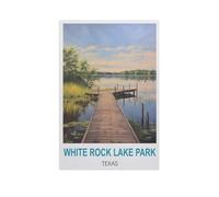 BEAYODKP Paint by Numbers for Adults,White Rock Lake Park Texas,DIY Oil Painting Kits for Adults Kids Without Frame with Brushes and Acrylic Pigment Paint by Numbers Canvas Arts Crafts (20x30cm)-GG20