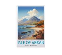 BEAYODKP Paint by Numbers,Isle of Arran North Ayrshire,Exquisite Oil Painting by Numbers Kits for Beginners(40x50cm) 15.7x19.6 inches-GJ85