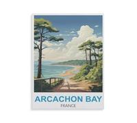 BEAYODKP Paint by Numbers Kits for Adults and Kids,Arcachon Bay, France,with Brushes and Acrylic Pigment DIY Digital Canvas Painting for Adults Beginner(20x30cm) 7.8x11.8 inches-GQ53
