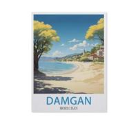 BEAYODKP Paint by Numbers Kits for Adults and Kids,Damgan Morbihan,with Brushes and Acrylic Pigment DIY Digital Canvas Painting for Adults Beginner(50x60cm) 19.6x23.6 inches-GP33