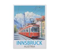 BEAYODKP Paint by Numbers Kits for Adults and Kids，Innsbruck Austria，with Brushes and Acrylic Pigment DIY Digital Canvas Painting for Adults Beginner(50x60cm) 19.6x23.6 inches-FL33