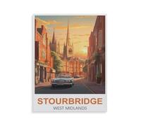 BEAYODKP Paint by Numbers Kits for Adults and Kids,Stourbridge, West Midlands,with Brushes and Acrylic Pigment DIY Digital Canvas Painting for Adults Beginner(30x40cm) 11.8x15.7 inches-GR43