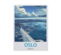 BEAYODKP Paint by Numbers,Oslo Norway,DIY Paint by Numbers Kits for Adults Kids,Canvas Oil Painting with Brushes and Acrylic Pigment Paint by Numbers Arts Craft for Home Wall Decor(50x60cm-FD88