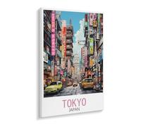 BEAYODKP Paint by Numbers，Tokyo Japan，Landscape Kit for Adults Beginner DIY Oil Painting(20x30cm-X82