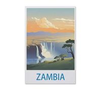 BEAYODKP Paint by Numbers,Zambia ,DIY Paint by Numbers Kits for Adults Kids,Canvas Oil Painting with Brushes and Acrylic Pigment Paint by Numbers Arts Craft for Home Wall Decor(50x60cm)-F64