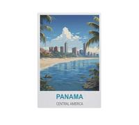 BEAYODKP Panama Central America,Beginner-Friendly Paint-by-Number Kit,Easy Introduction to Art(50x60cm) 19.6x23.6 inches-GI91