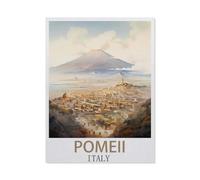 BEAYODKP Pompeii Italy，DIY Paint by Numbers for Adults Beginner, Easy Paint by Numbers for Beginner,Acrylic Watercolor Paint by Number for Kids Gift Decor(50x60cm) 19.6x23.6 inches-EY53