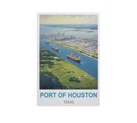 BEAYODKP Port of Houston Texas，Beginner-Friendly Paint-by-Number Kit,Easy Introduction to Art(50x60cm) 19.6x23.6 inches-GG91