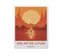 BEAYODKP Salar de Uyuni, Bolivia，Diamond Art Kits for Adults and Kids, Full Drill Round Rhinestone Paint with Diamonds（50 x 60 cm/19.68 x 23.62 inches）-HS44