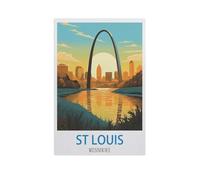 BEAYODKP St Louis Missouri,Beginner-Friendly Paint-by-Number Kit,Easy Introduction to Art(50x60cm) 19.6x23.6 inches-GE81