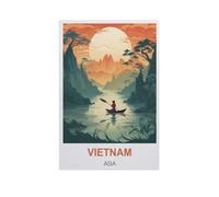 BEAYODKP Vietnam Asia,Beginner-Friendly Paint-by-Number Kit,Easy Introduction to Art(50x60cm) 19.6x23.6 inches-GJ21