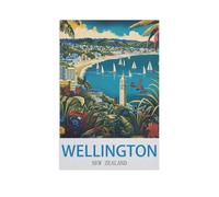 BEAYODKP Wellington New Zealand，Beginner-Friendly Paint-by-Number Kit,Easy Introduction to Art(20x30cm) 7.8x11.8 inches-FZ21