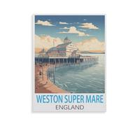 BEAYODKP Weston-Super-Mare England，5D DIY Diamond Painting Full Round Drill Diamond Embroidery Cross Stitch Rhinestone Mosaic Paintings Art（40 x 50 cm/15.74 x 19.68 inches）-HX72