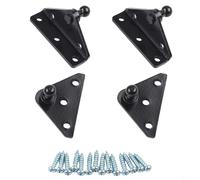 BEAZOOM 10mm Ball Stud Brackets Gas Struts Lift Supports Shocks Spring Prop, Steel Hardware Set, 4pcs