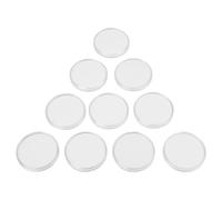 BEAZOOM 10pcs 70mm Clear for Plastic Coin Capsules Set Including Adjustable for Ring Gaskets Various Coin Diameters