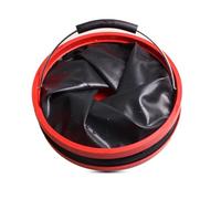 BEAZOOM 12L Foldable Bucket 2000D Oxford Cloth Portable for Water Container with Sturdy Metal Handle Car Wash Camping Fishing Outdoor Use for Black