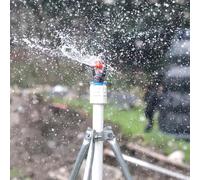 BEAZOOM 2pcs Full Rotation Octagonal Disk Nozzle, Sprayer with 10-25m Radius, Adjustable Watering Vegetable Horticulture, for Black