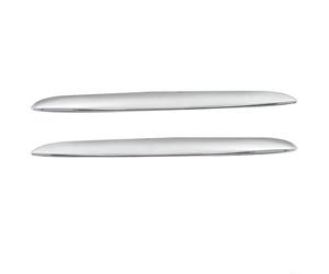 BEAZOOM 3 Series E90 E91 325i 330i 328i 2006-2008 Compatible Front Hood Molding Painted Chrome ABS Trim, Silver, Set of 2