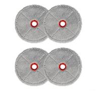 BEAZOOM 4-Pack Microfiber Mop Cloths Compatible with Code Roboking AI Vacuum, Washable Replacement Parts for Pet Hair and Hard Floors(4 Pack)