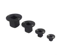 BEAZOOM 4pcs Low Profile Socket Adapter Set Heat-Treated Steel Space-Efficient Interlocking Design for Confined Areas Auto Repair Industrial Black