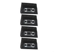 BEAZOOM 4PCS Spare Tire Protection Covers, 13-23 Inch Adjustable Wheel Storage Bags with Carry Handles for Cars and SUVs(L Black Belt)