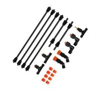 BEAZOOM Adjustable Sprayer Boom Wand, 4-Nozzle System with 90 and 135 Degree Patterns, Reinforced Polypropylene Rods up to 748 Inch, Brass Adapter Pest Control