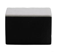 BEAZOOM Car Polishing Sponge Applicator for Ceramic Coating and for nano Wax, Rectangle Foam Wool Felt Pad for Auto Care Cleaning, Black and White 1 Pack