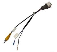 BEAZOOM Car Reverse Camera Output Video Adapter 8-Pin Cable for Mitsubishi Xpander, 12V Rear View Wiring Harness Connector, Black ABS Audio Interface
