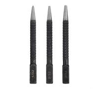 BEAZOOM Carbon Steel Nail Punch Set 3-Pack Knurled Body Square Striking Head Hand Tools for Woodworking Metalwork DIY 1/32 2/32 3/32 Inch