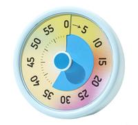 BEAZOOM Colourful Visual 60-Minute Timer for Teaching Time Management, Silent Countdown Clock with ABS Body, Suitable for Classroom, Office, Kitchen(B)