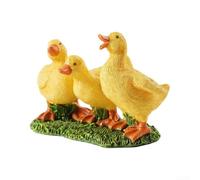 BEAZOOM Cute Duck Family Statue Set for Patio Yard Decoration